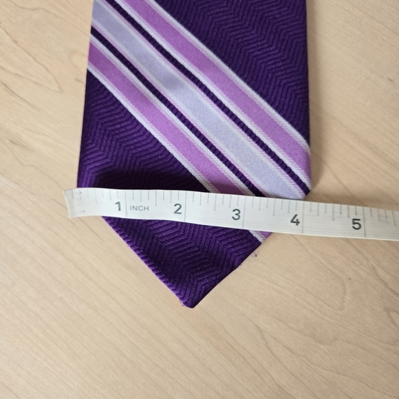 🇫🇷DIOR Vintage Purple and Lavender Striped Tie - Picture 7 of 7